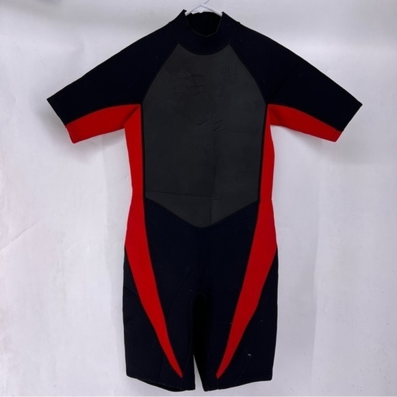 Lands end Xl wetsuit short shortie black and red - Picture 1 of 4